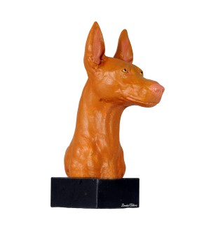 Pies faraona ręcznie pomalowana statuetka Art-Dog